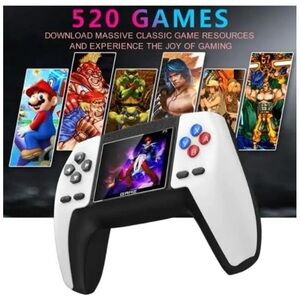 🆕- P5 Game Box Handheld Console Built in 520 Game. New in Box Red